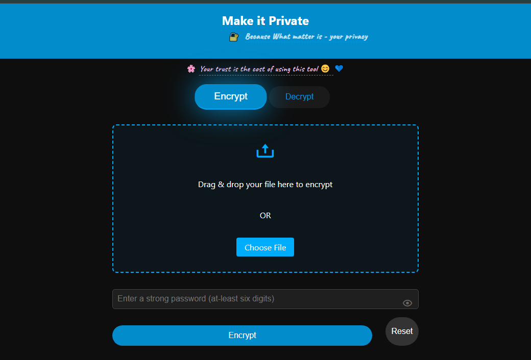 Make Private Project Preview
